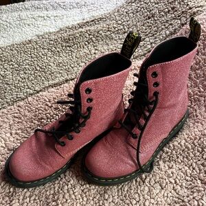 Pink glitter Dr. Martens